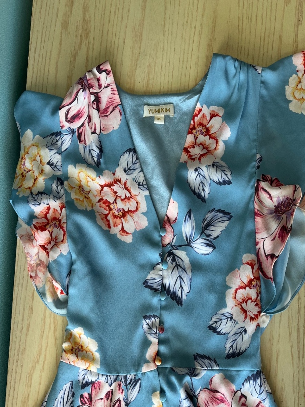 Yumi Kim Floral Blouse - Flutter Sleeve - XS